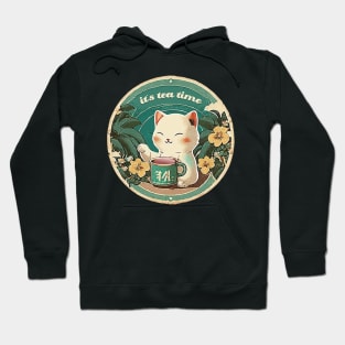 Lucky Cat Tropical Tea Time Hoodie